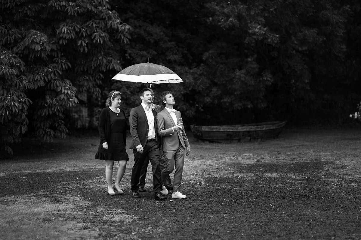 Mariage sous la pluie