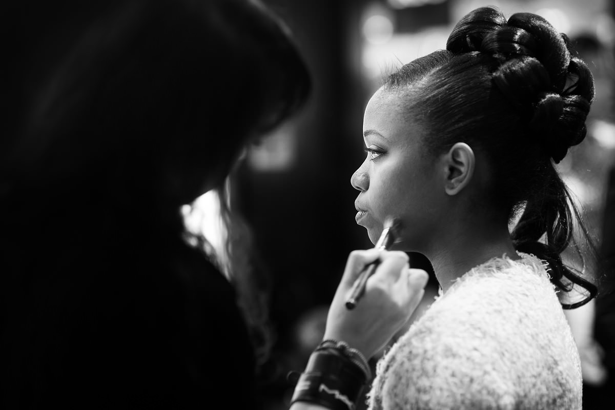 Maquillage noir et blanc